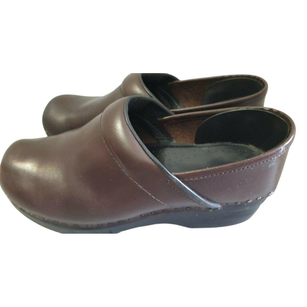 LL Bean Womens Slip On Clogs Size 6.5 Medium Nursing Comfort Shoes Brown
